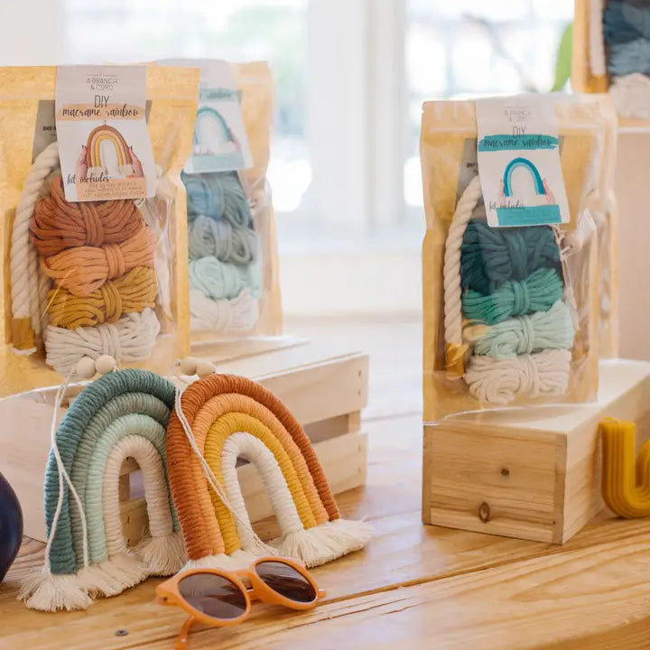 Kids Birthday Party: Macrame Rainbows