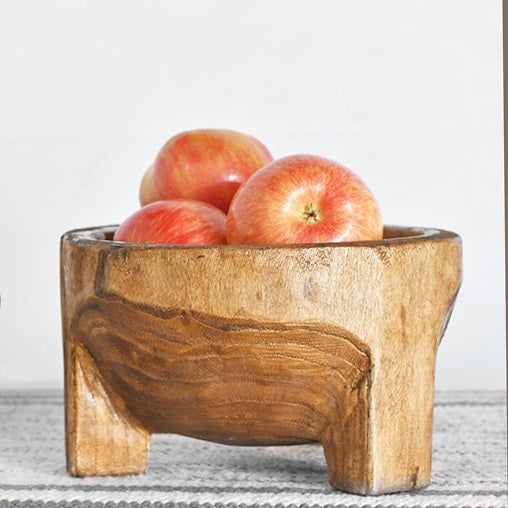 HANDMADE CARVED WOOD BOWL