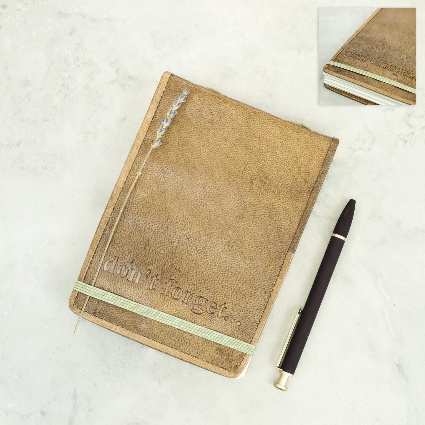 LEATHER DON'T FOREGET JOURNAL