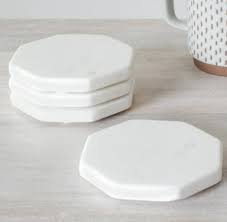 MARBLE OCTAGON COASTERS